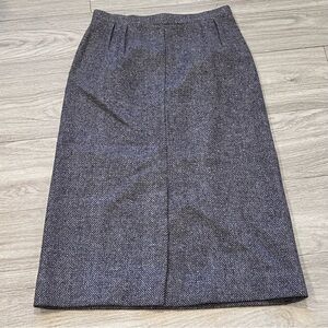 Jones New York Wool Herringbone Pencil Skirt Size 12